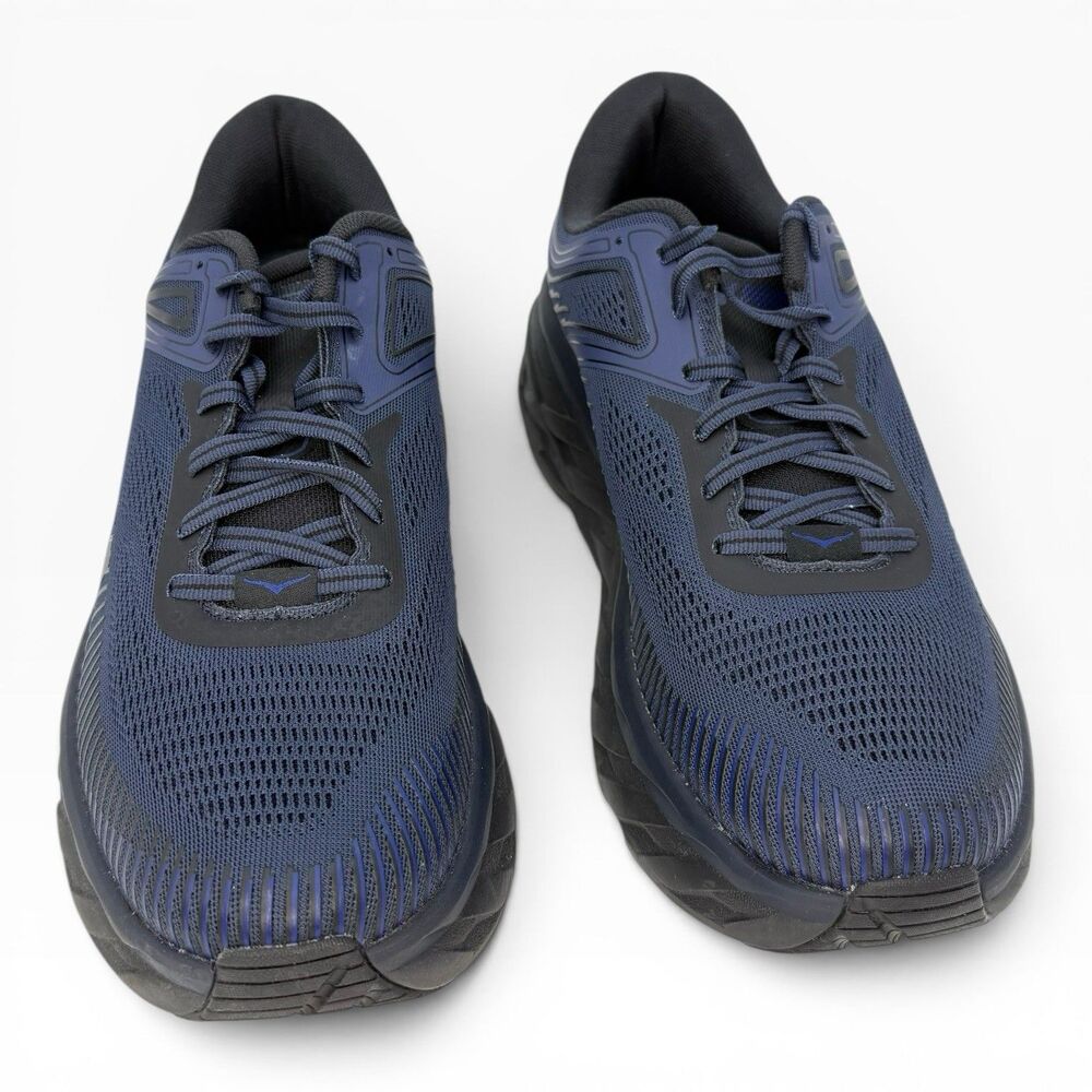 Hoka One One Bondi 7 Men's Running Shoes Varsity Navy Black Size 10